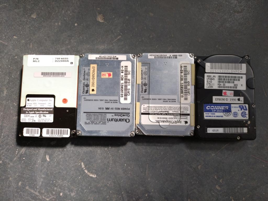 4x DEFECTE PowerBook SCSI harde schijven, Intern, SCSI, HDD, Ophalen of Verzenden