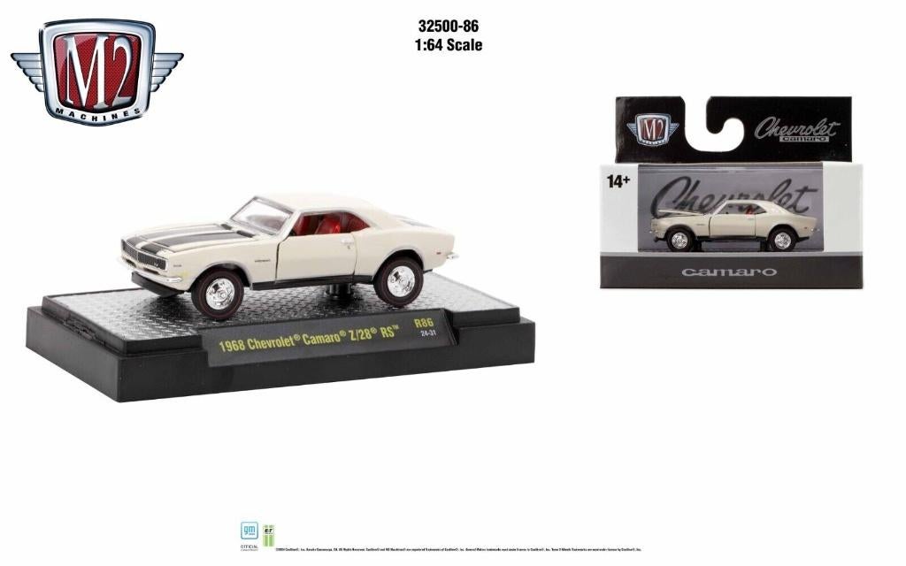 1968 Chevrolet Camaro Z/28 RS van M2 1/64 R86, Ophalen of Verzenden, Nieuw, Auto