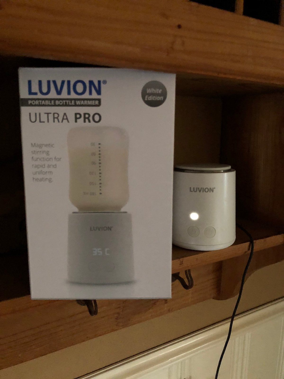 Luvion ultra pro flessenwarmer, Ophalen of Verzenden, Zo goed als nieuw