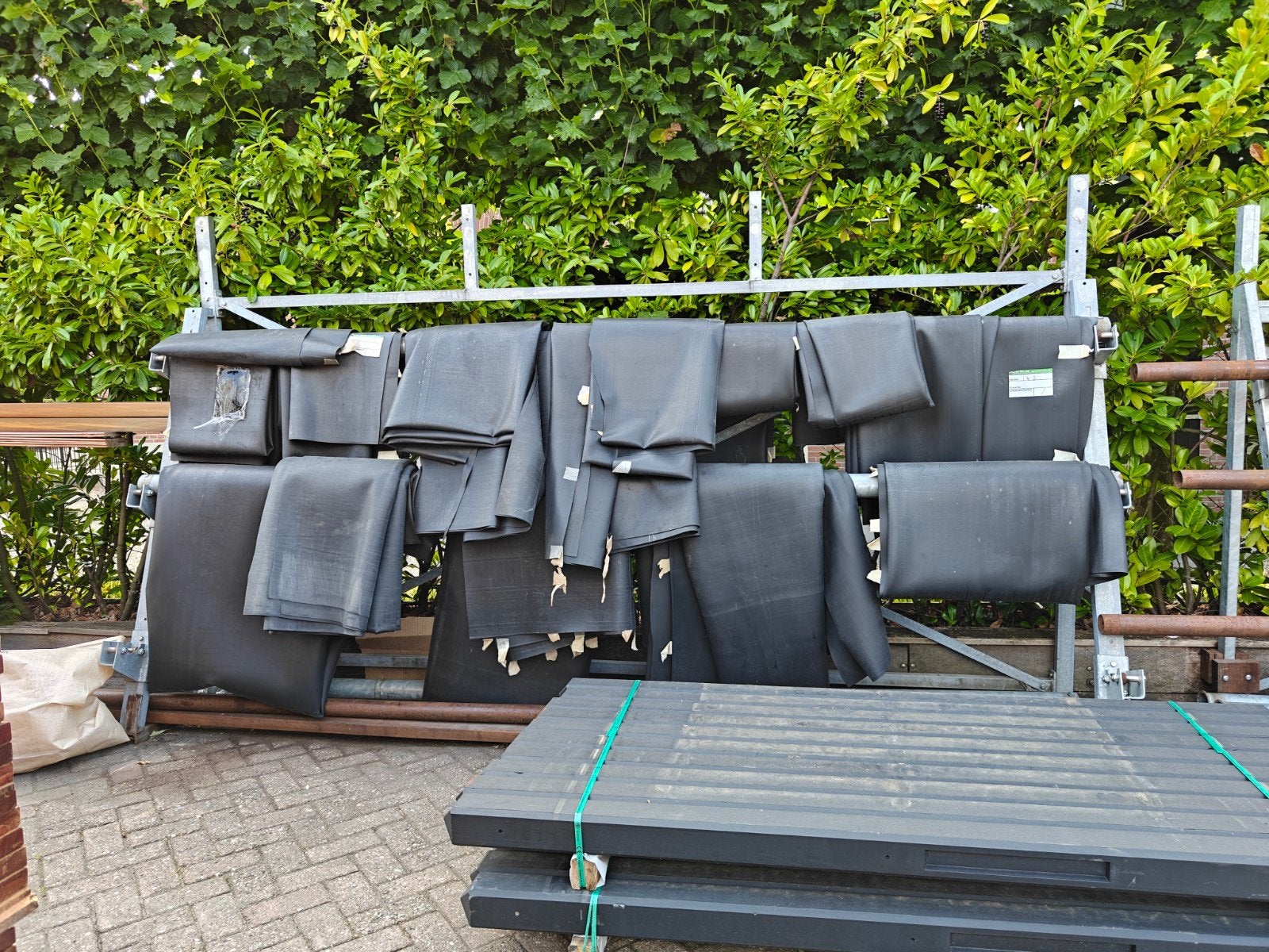 Stukken epdm 1,14 mm dik, vuurvliegbestendig, Ophalen, Overige materialen, Zwart, Overige typen