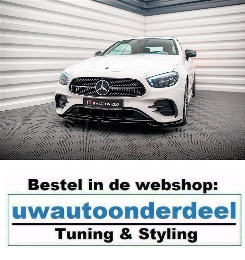 Maxton Design Splitter Lip Voor MB E Klasse C238 Coupe LCI, Auto diversen, Tuning en Styling, Verzenden