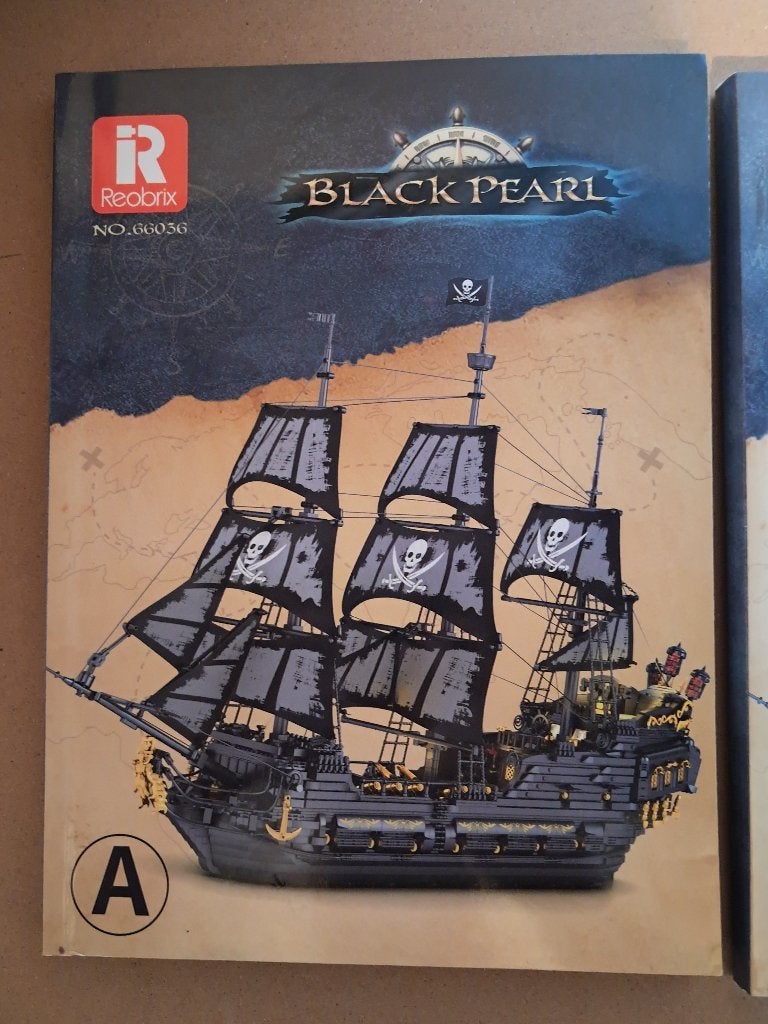Black Pearl schip 100 cm lang vergelijkbaar met lego, Ophalen, Compleet, Pirates, Zo goed als nieuw