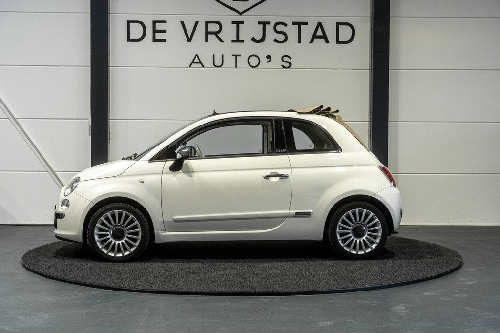 Fiat 500 C Cabrio! NAP! nwe apk, Auto's, Fiat, Euro 5, Gebruikt, 4 cilinders, Wit