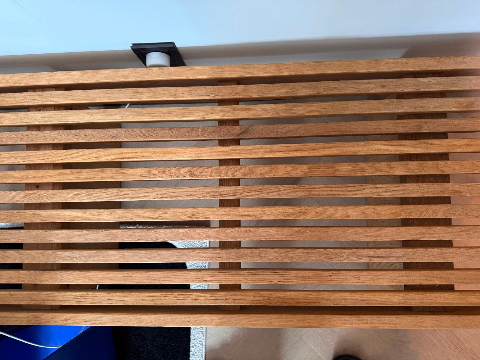 Eikenhouten salontafel van Loods5 - Lattenontwerp, Ophalen, 100 tot 150 cm, Modern lattenontwerp, Eikenhout