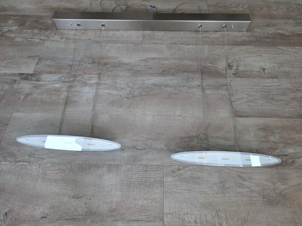 Design LED Hanglamp RVS - In Hoogte Verstelbaar & Dimbaar, Huis en Inrichting, Lampen | Hanglampen, Ophalen of Verzenden