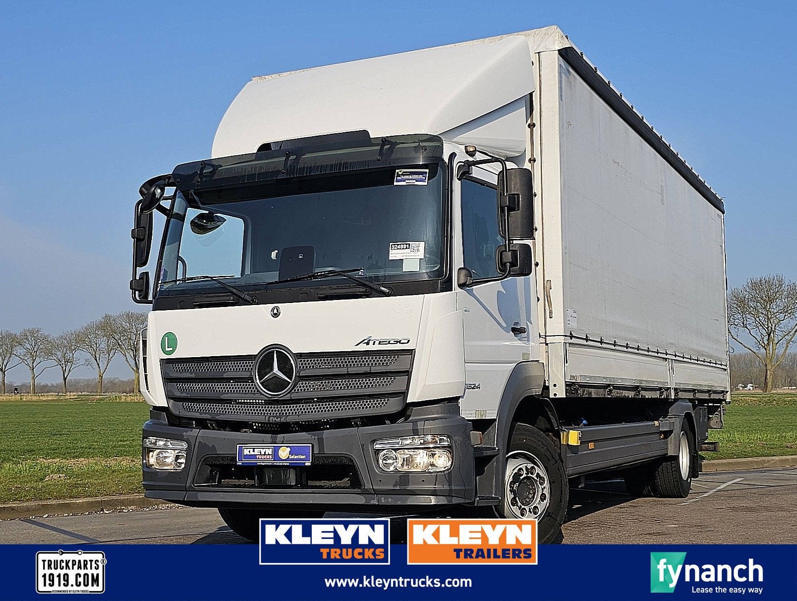 MERCEDES-BENZ ATEGO 1524 airco taillift, Automaat, 238 pk, Euro 6, Wit