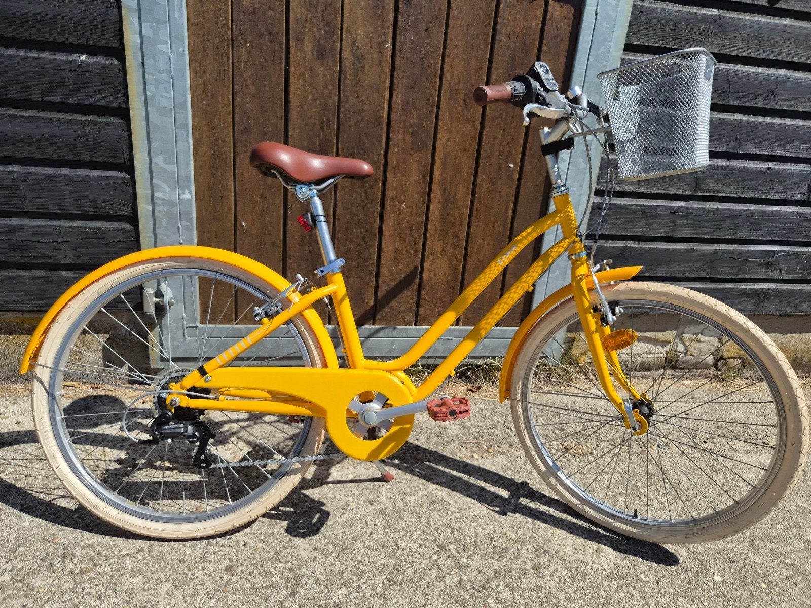 btwin stadsfiets Decathlon 24 inch, Minder dan 47 cm, Ophalen, Gebruikt, Aluminium