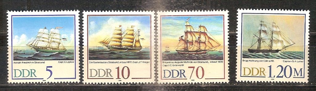 Boten DDR 3198-3201 pf e.a. boten, Ophalen of Verzenden, Overige thema's