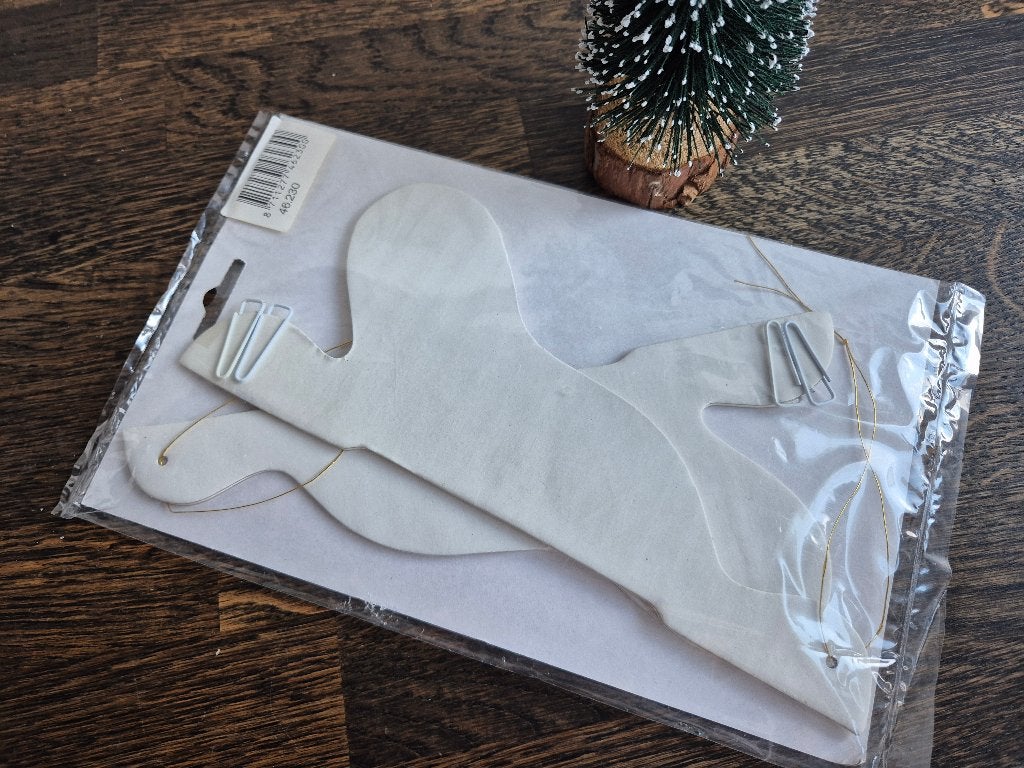 Twee witte kerst klokken papier 22  cm., *, *, Nieuw, Ophalen of Verzenden