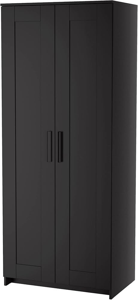 IKEA BRIMNES Kledingkast - Zwart, Ruime Opbergruimte, Ophalen, Gebruikt, 50 tot 100 cm, 150 tot 200 cm