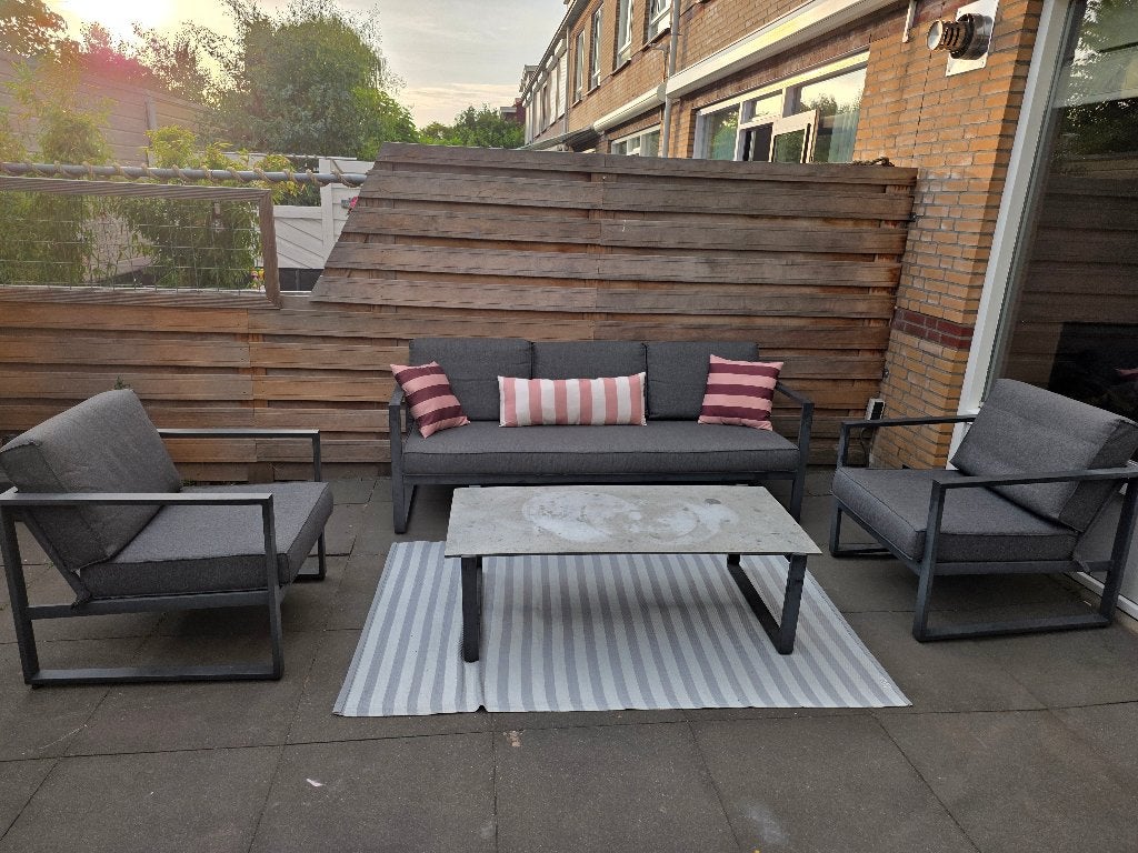 Loungeset, Ophalen, 5 zitplaatsen, Gebruikt, Bank