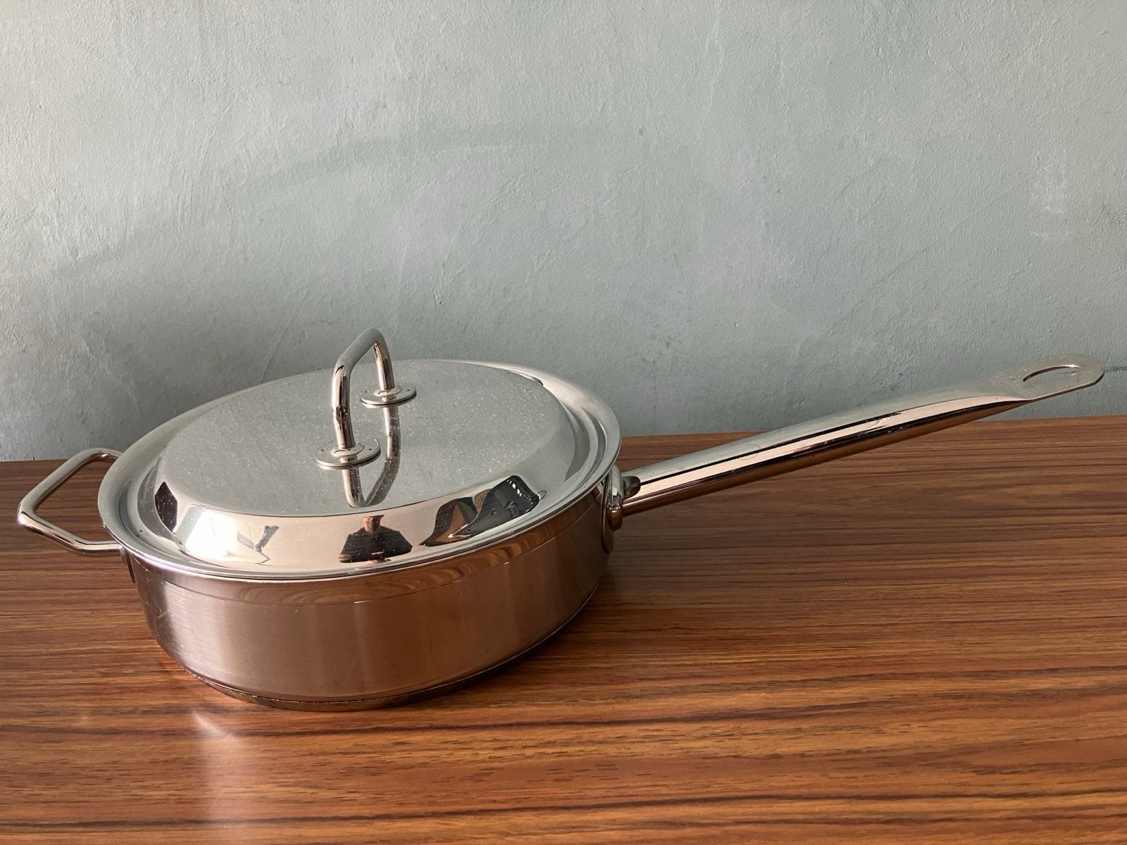 Sigg Hapjespan met Deksel - 24cm RVS, Huis en Inrichting, Keuken | Potten en Pannen, Met deksel, Ophalen of Verzenden, Zo goed als nieuw