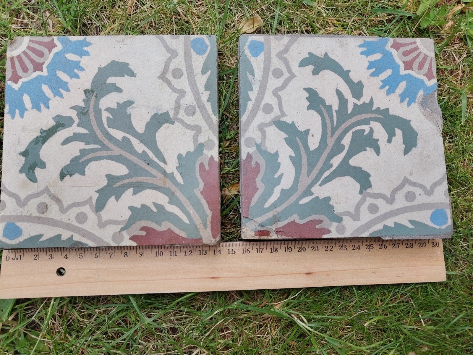 Portugese vloertegels, 2  stuks, Ophalen, Minder dan 20 cm, Minder dan 20 cm, Minder dan 5 m²