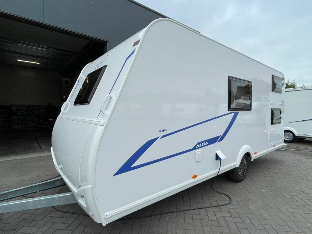 Caravelair Alba 496, Caravans en Kamperen, Caravans, Bedrijf, Treinzit, Tot 500 kg, Schokbreker