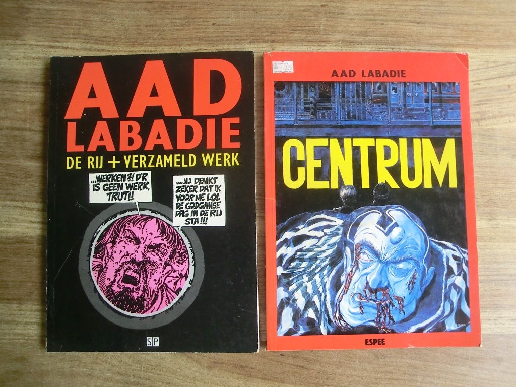 2 stripboeken getekend door Aad Labadie, Meerdere stripboeken, Ophalen of Verzenden, Gelezen
