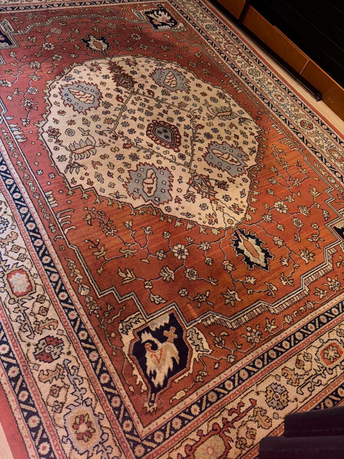 Vloerkleed Brink&Campman,100%wol,Kashmir,250x350cm, Ophalen, Perzisch, 200 cm of meer, Geel