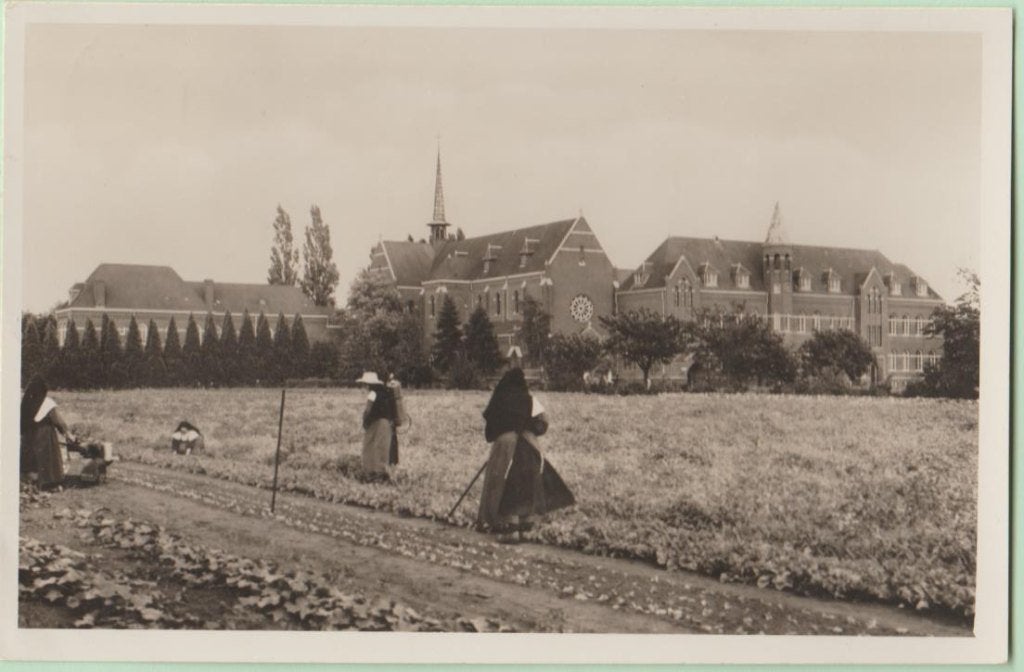 Berkel Enschot Cisterc. Abdij gastenkwartier 1958, Ophalen, 1940 tot 1960, Gelopen, Noord-Brabant