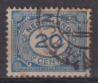 Nederland 1921 nr 109 Cijfer ALPHEN AAN DEN RIJN, Postzegels en Munten, Verzenden, Gestempeld, Overige thema's
