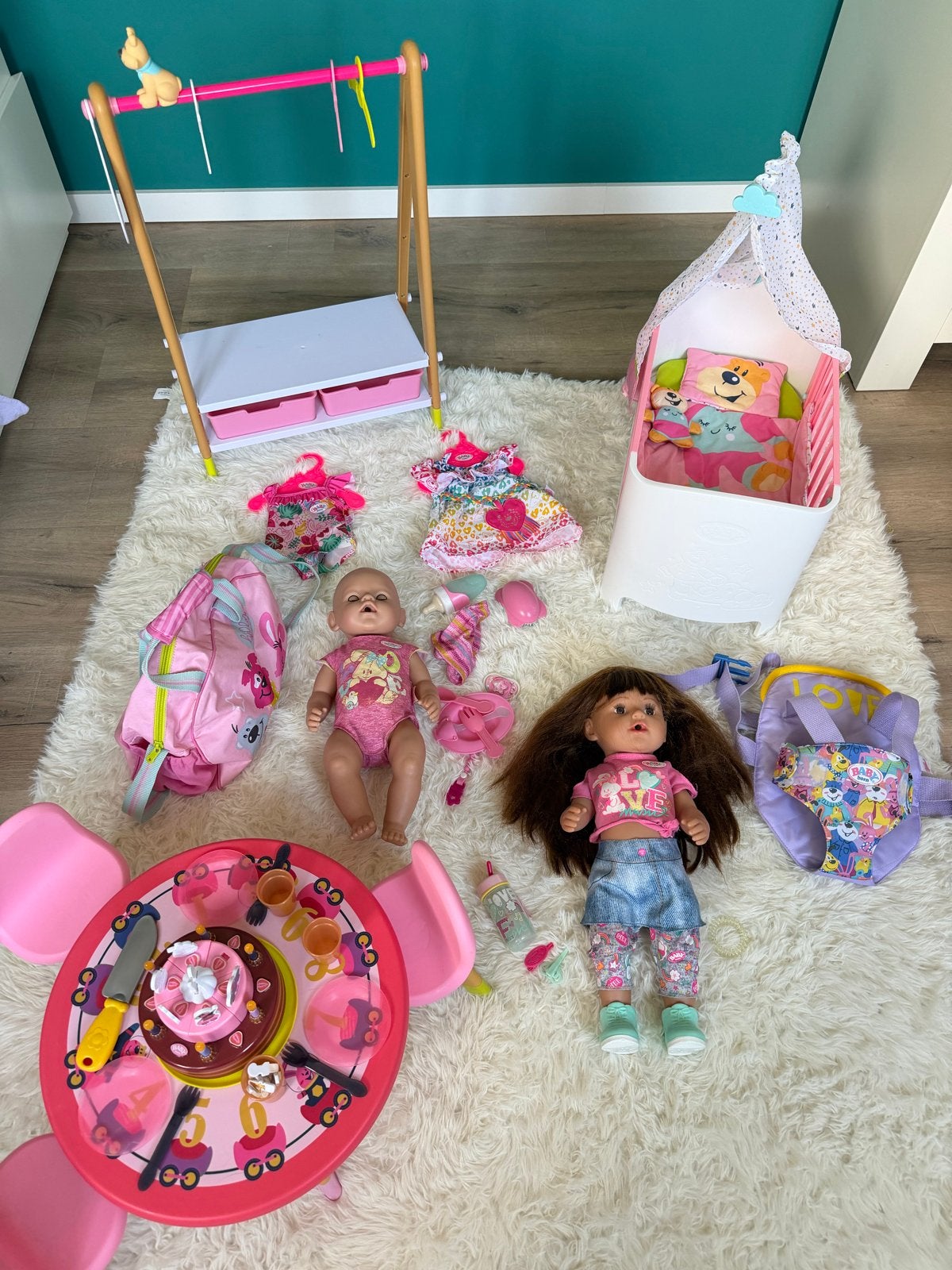 Grote set Babyborn poppenspullentjes voor een poppenmoeder, Ophalen, Zo goed als nieuw, Babypop