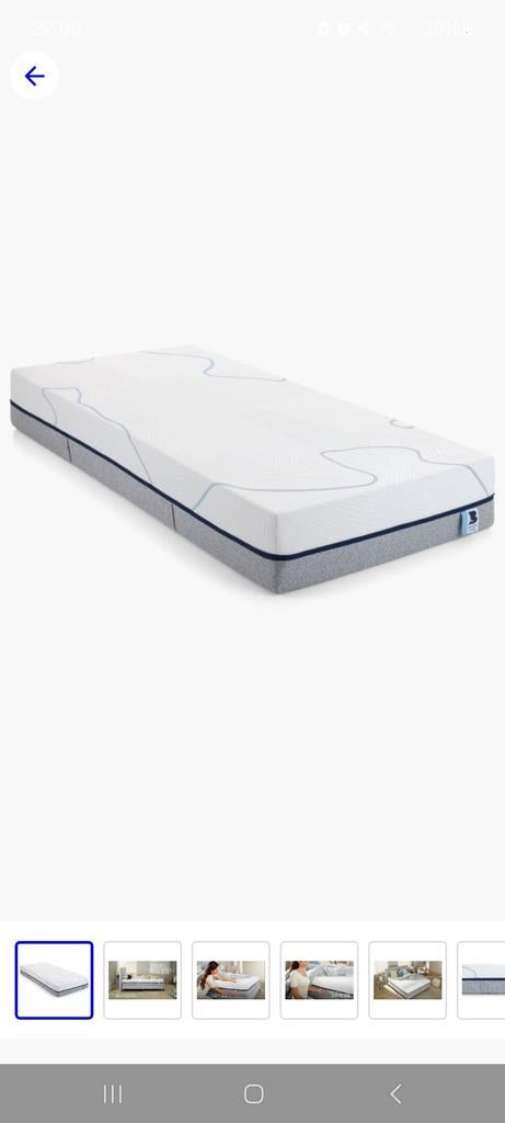 B Bright Platinum Coolmax Matras - Zo goed als nieuw, Huis en Inrichting, Slaapkamer | Matrassen en Bedbodems, Ophalen