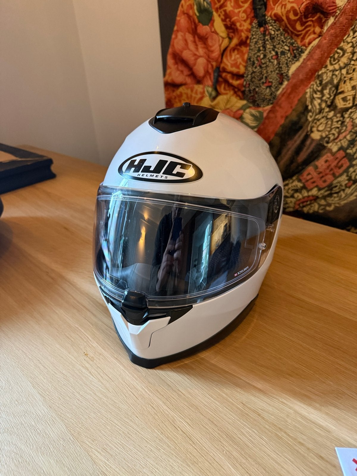 HJC C70 Integraalhelm - Wit, Motoren, M, HJC, Ophalen of Verzenden, Integraalhelm