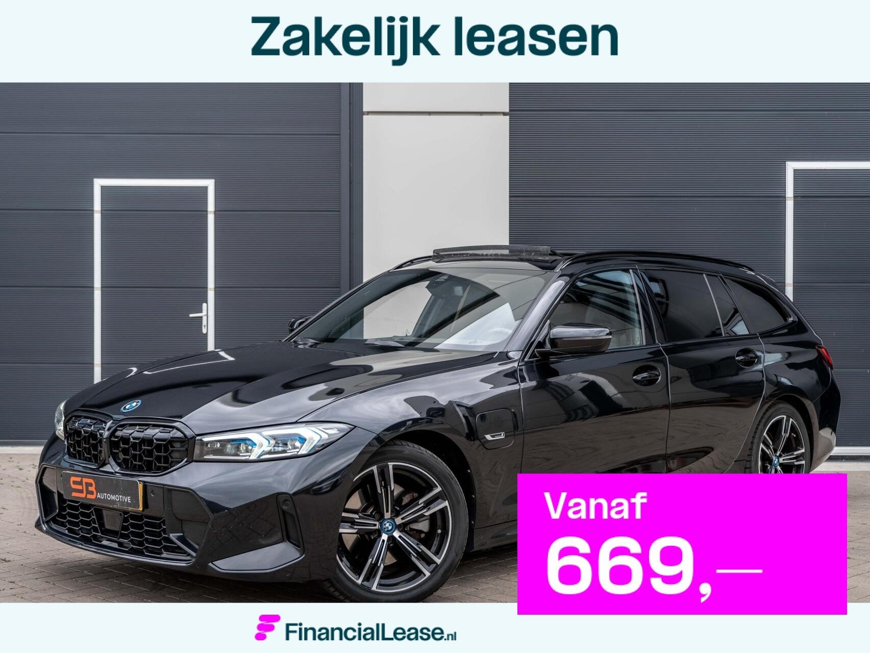 BMW 3-serie Touring 330e xDrive M Sport Head up|Pano|98% SOH, 4 cilinders, Zwart, Vierwielaandrijving, Hybride Elektrisch/Benzine