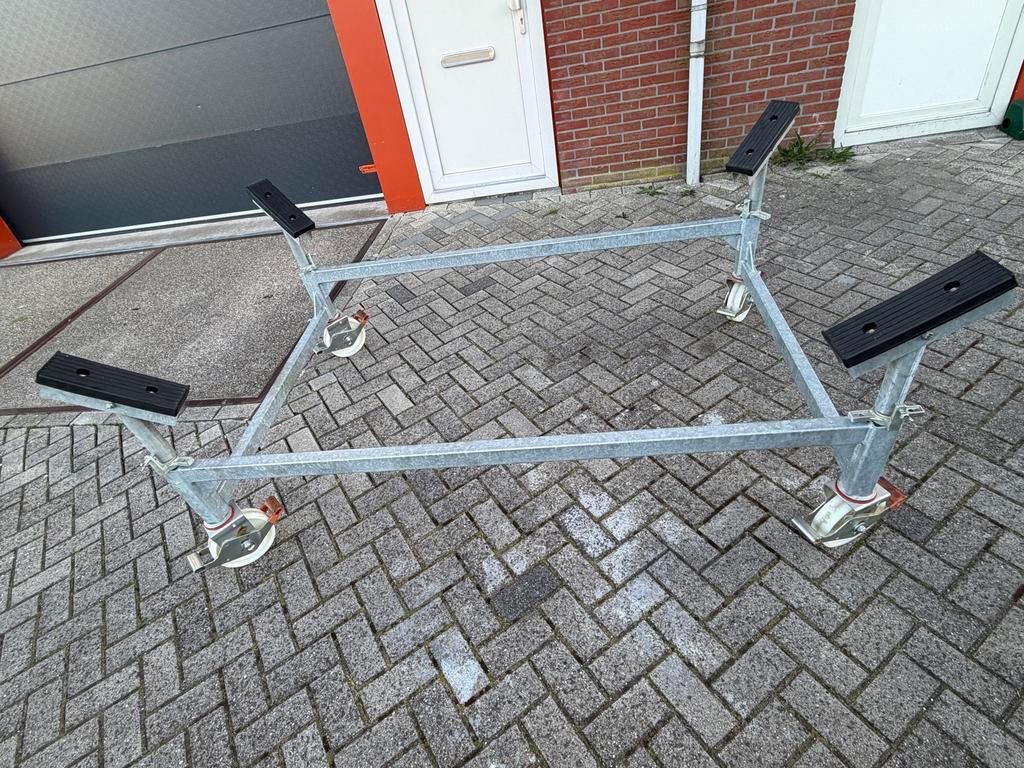 Bootstalling trailer / Bok op wielen, Ophalen of Verzenden, Gebruikt, Overige typen, Zeilboot of Motorboot