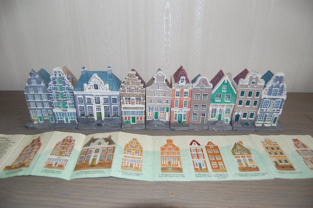 Grachtenhuizen Blokker 10 stuks, Ophalen