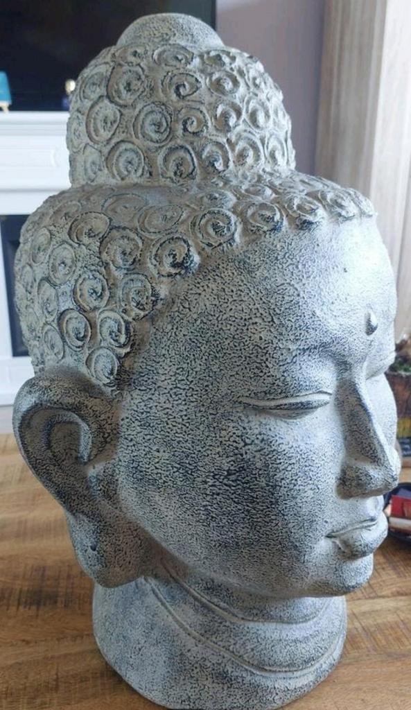 Groot Boeddha Hoofd Beeld - decoratief & Blikvanger, Huis en Inrichting, Woonaccessoires | Boeddhabeelden, Ophalen, Nieuw