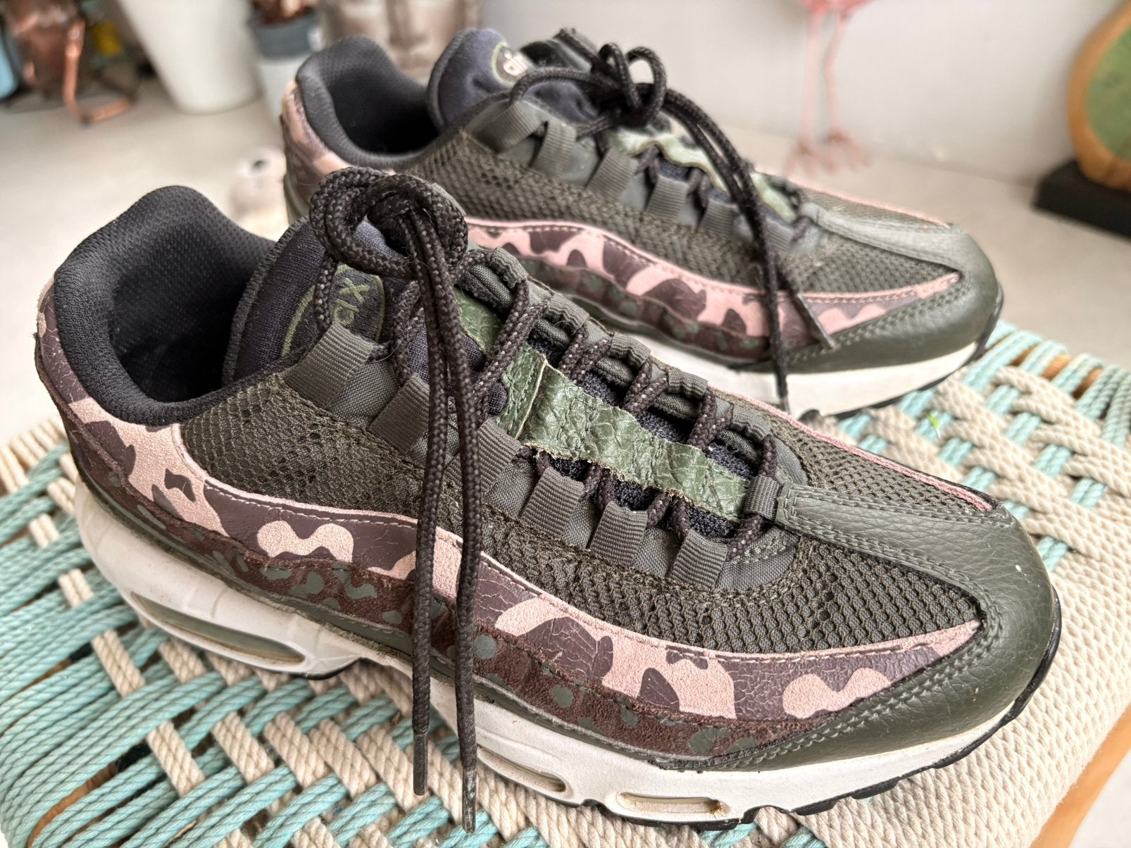 Nike air Max 95 brown basalt maat 40, Ophalen of Verzenden, Sneakers of Gympen, Gedragen, Groen