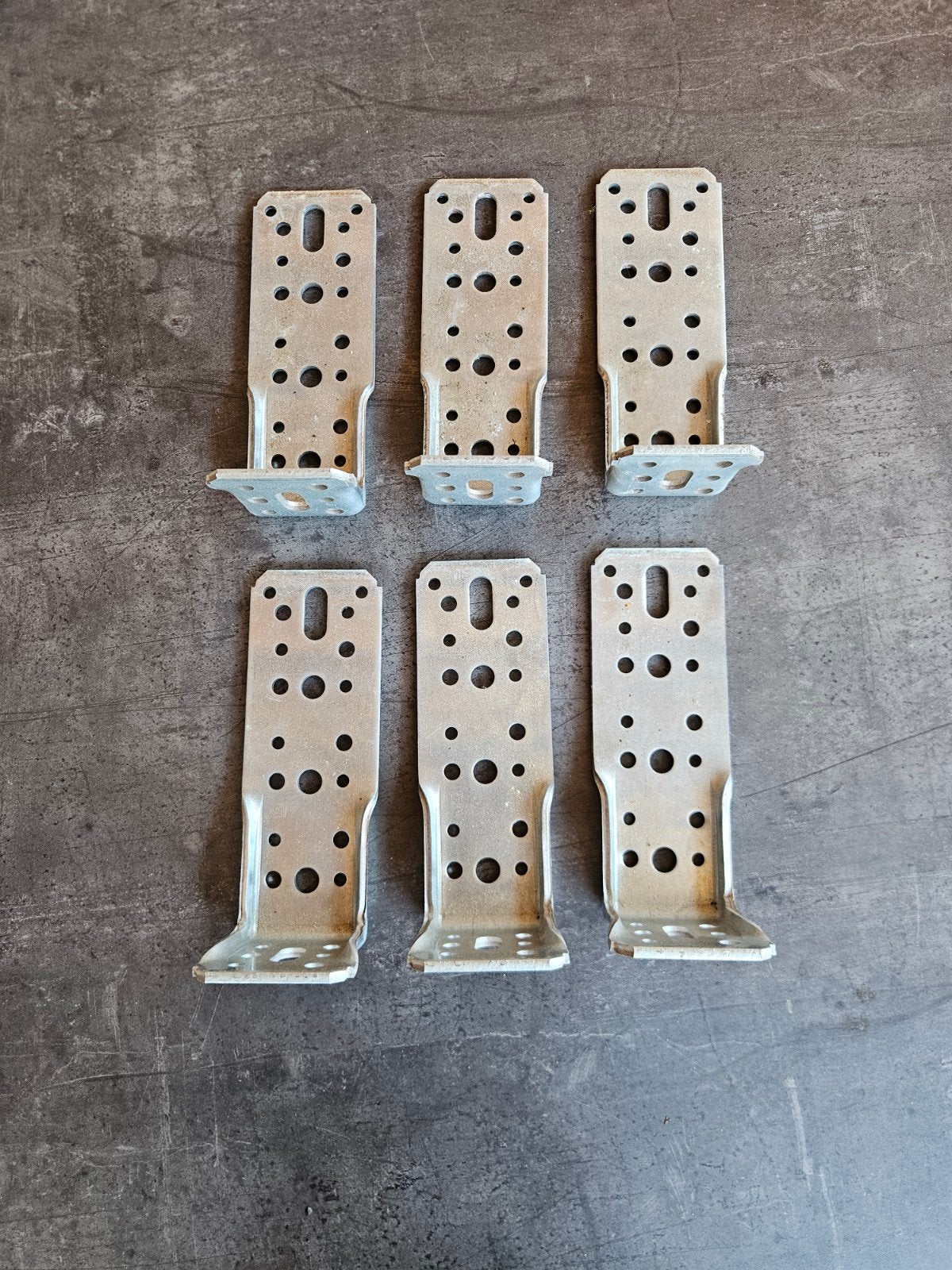 6x Verzinkte Balkdragers / Balkschoenen / Hoekankers, Doe-het-zelf en Verbouw, IJzerwaren en Bevestigingsmiddelen, Ophalen of Verzenden