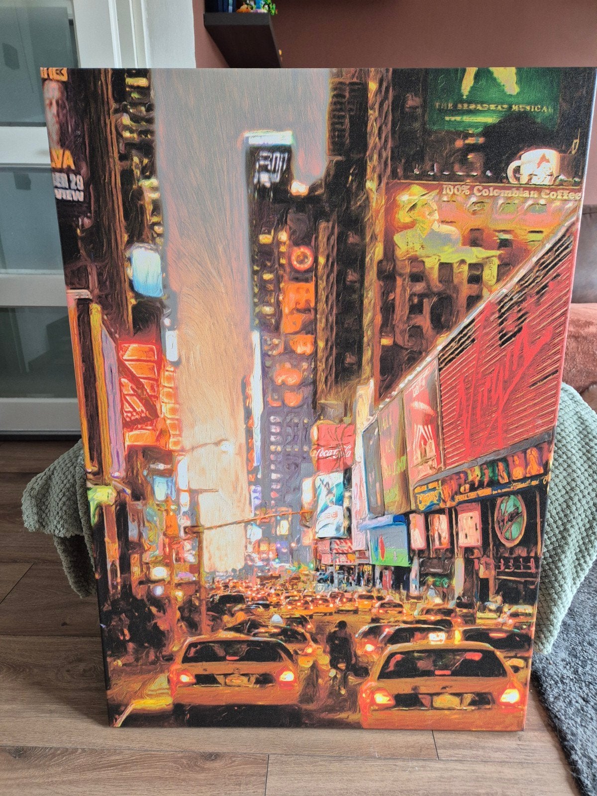 Schilderij New York City Times Square Canvas, Ophalen