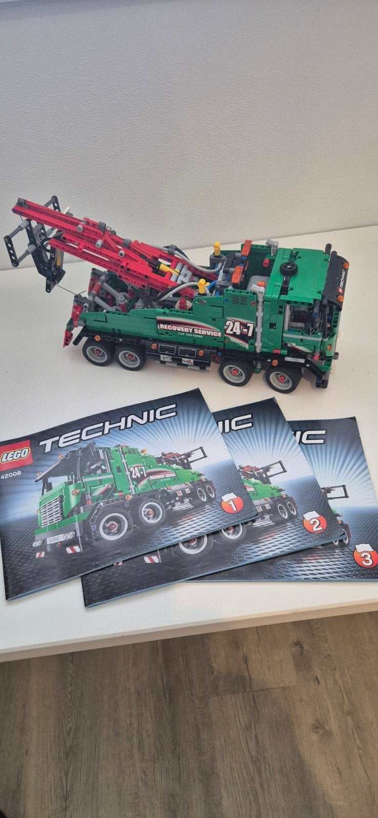 Lego Technic 42008 Sleepwagen met handleidingen, Lego, Ophalen of Verzenden, Zo goed als nieuw, Technic