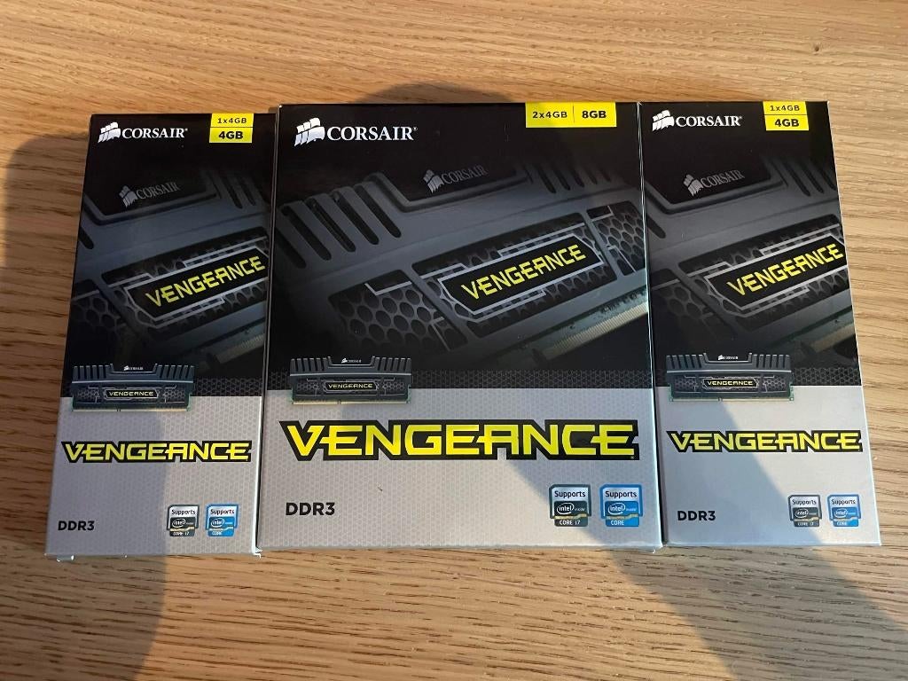 Corsair Vengeance 16GB DDR3 1600MHz RAM (4x 4GB ), DDR3, Ophalen of Verzenden, Zo goed als nieuw, Desktop