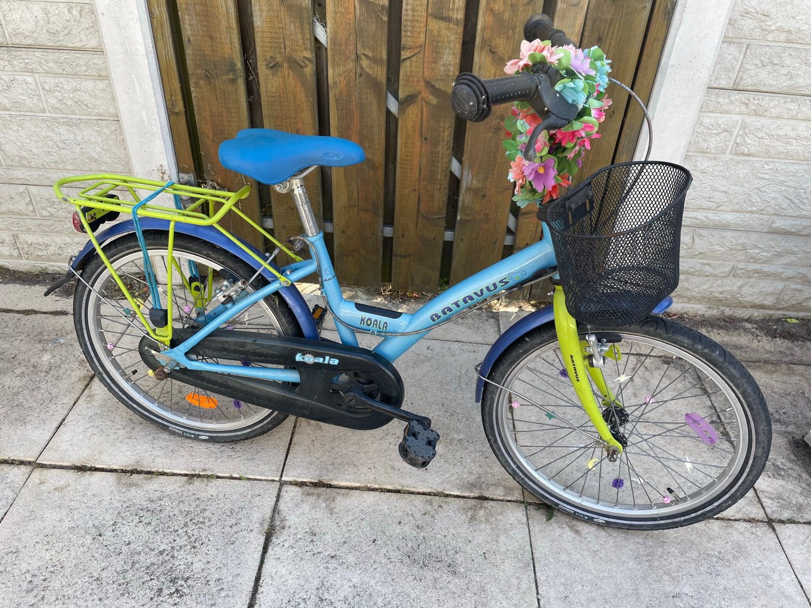 Batavus Koala kinderfiets 20 inch met mandje, Ophalen, Gebruikt, Terugtraprem, 16 tot 20 inch