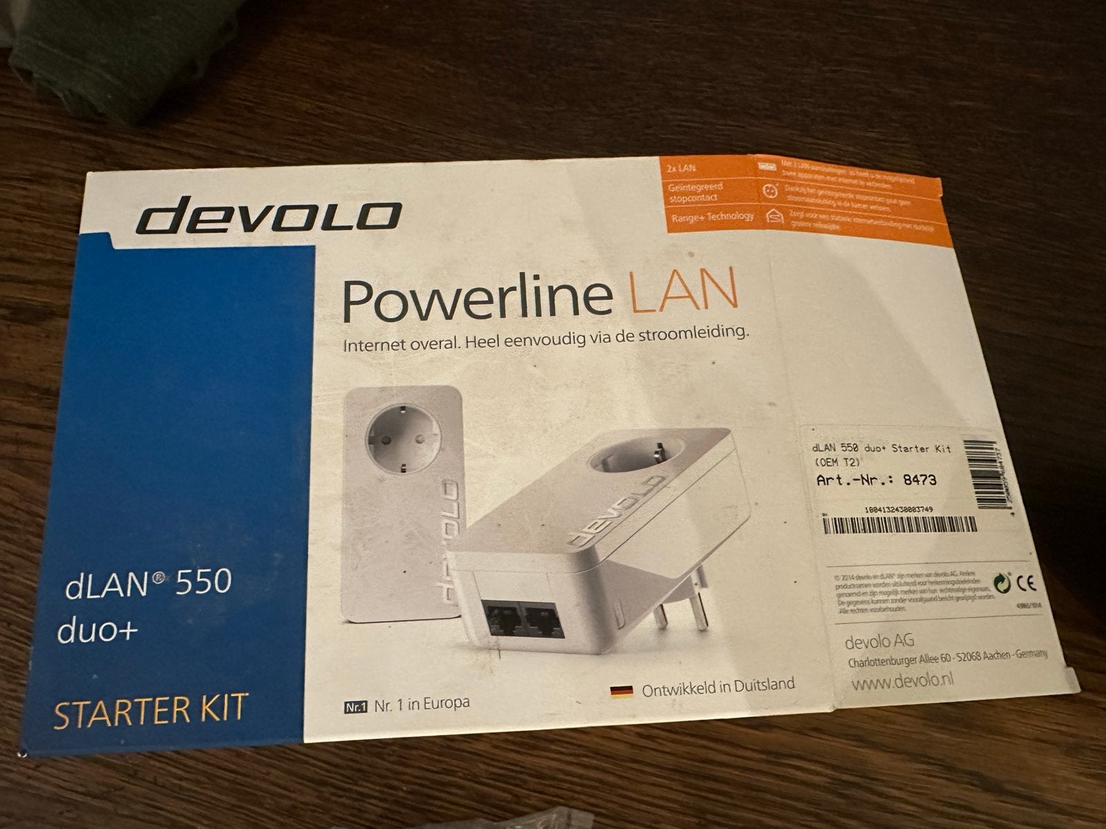 Devolo dLAN 550 duo+ Powerline LAN Starter Kit, Computers en Software, Ophalen of Verzenden, Nieuw