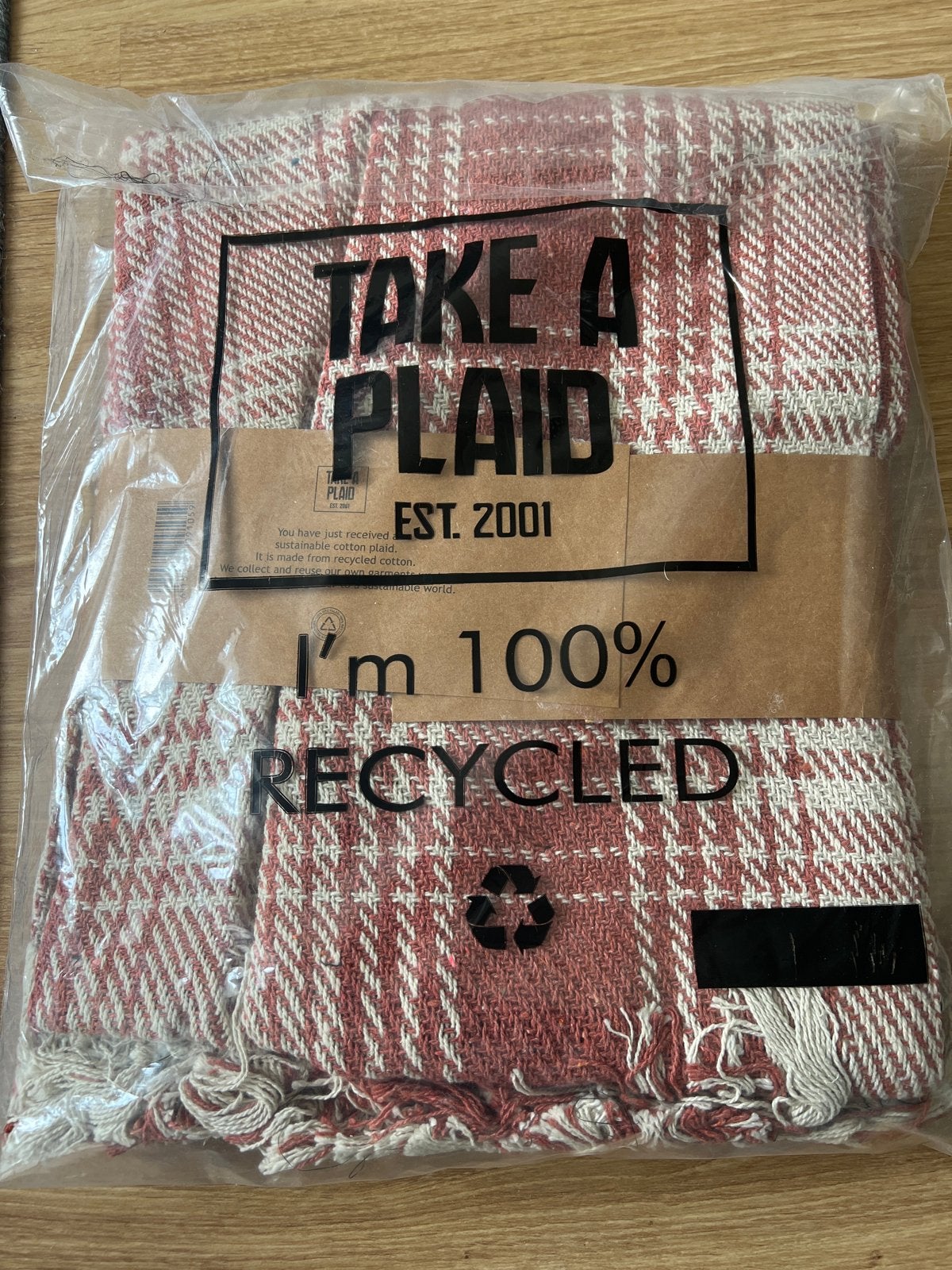 Take A Plaid - Gerecyclede Katoenen Plaid, Ophalen of Verzenden, Nieuw