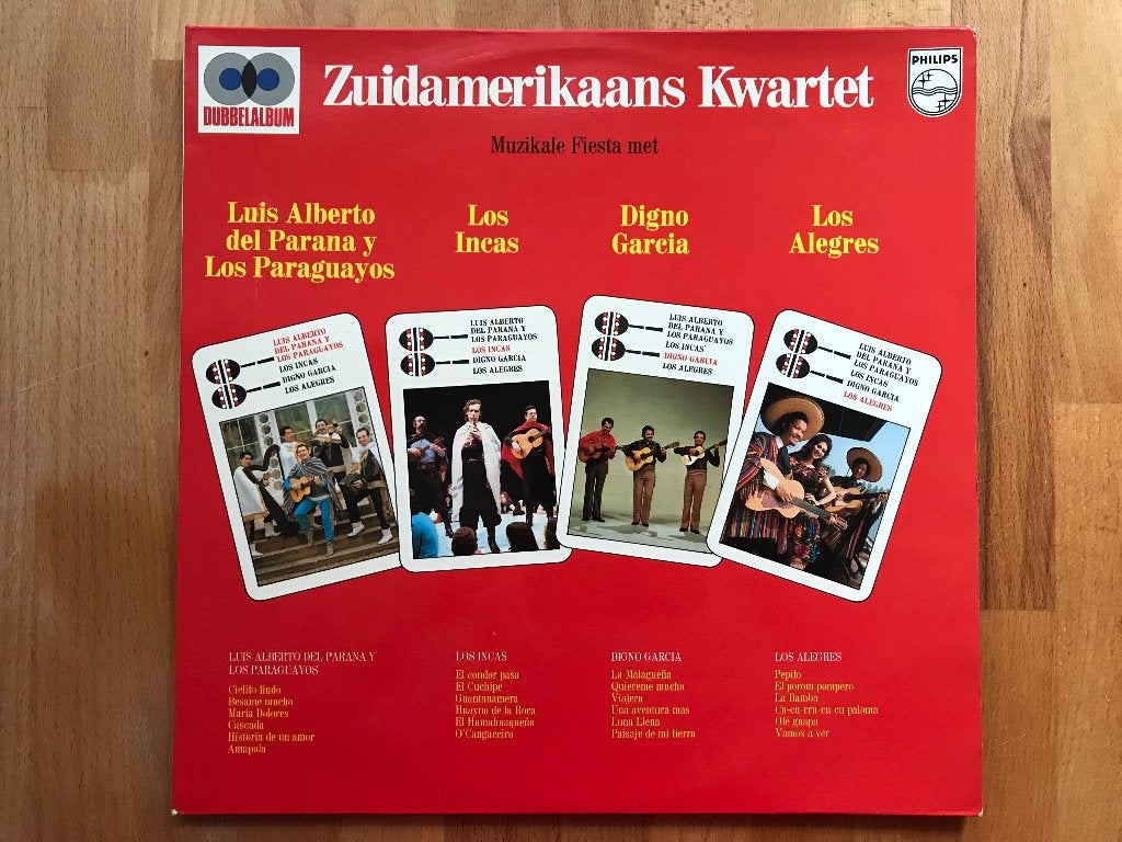 Zuidamerikaans Kwartet - Muzikale Fiesta (Dubbelalbum), Latin en Salsa, Gebruikt, Verzenden, Dubbel-LP
