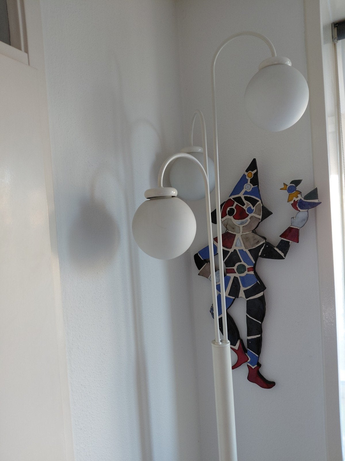 vintage harlekijn jaren 70 primaire kleuren wandsculptuur, Ophalen, 50 - 100 cm, Wanddecoratie, Europa
