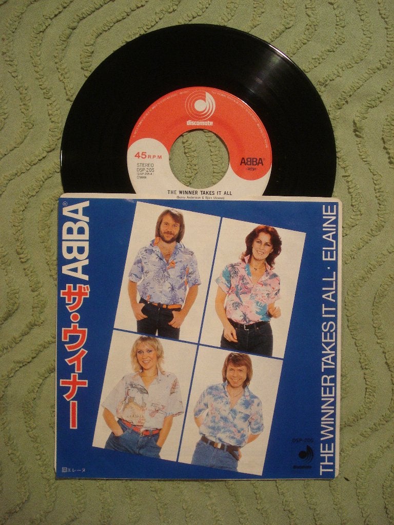 ABBA 7" Vinyl Single: ‘The winner takes it all’ (Japan), Cd's en Dvd's, Vinyl Singles, Ophalen of Verzenden, Zo goed als nieuw
