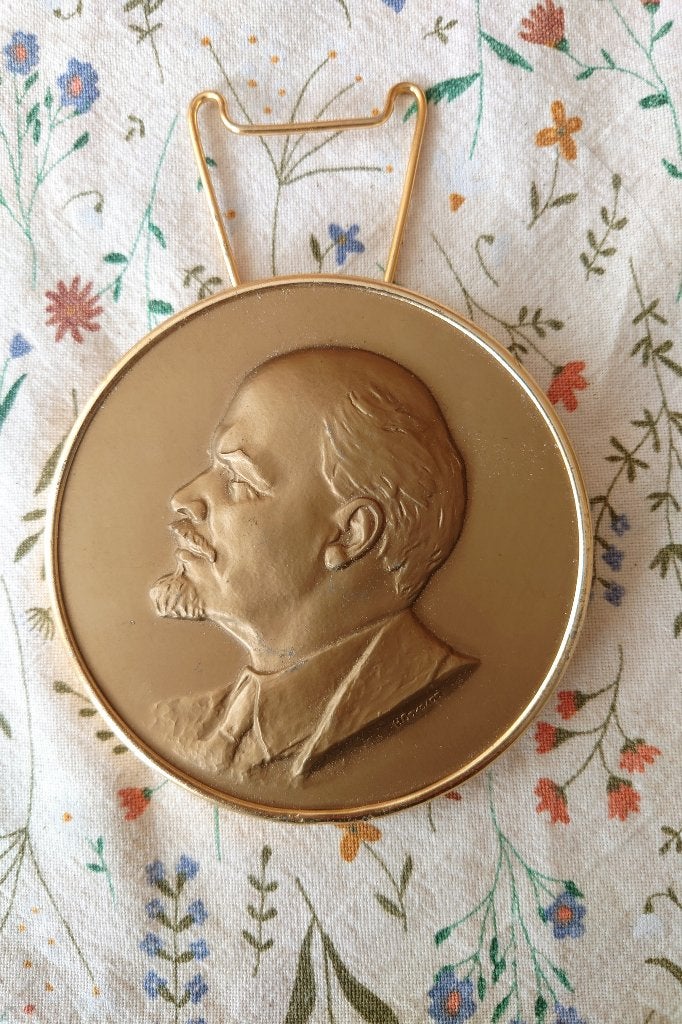 Vladimir Lenin USSR (CCCP) 1960, Bronzen penning N.Sokolov, Antiek en Kunst, Art deco, Ophalen of Verzenden, Brons, 20 - 50 cm