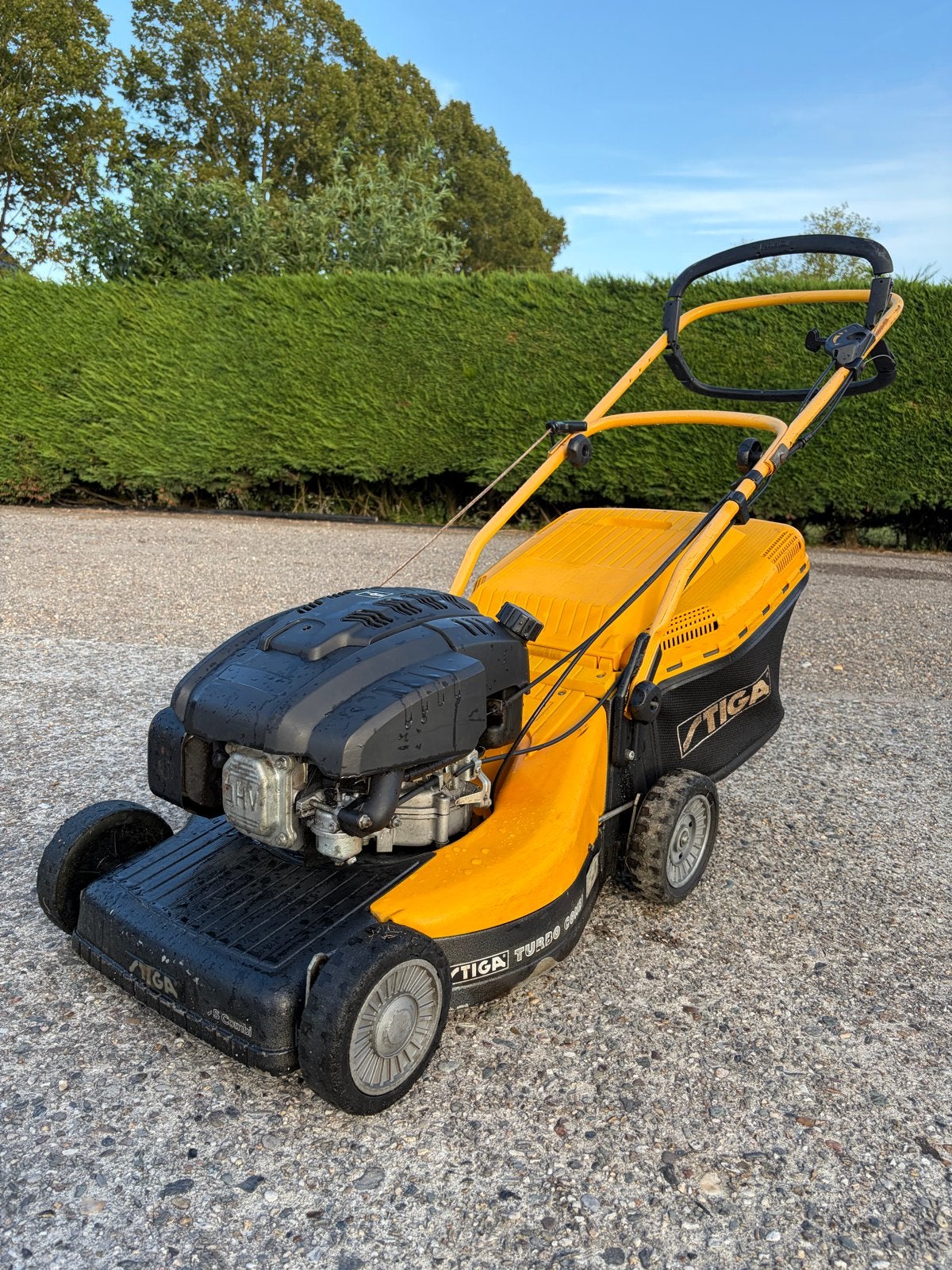 Stiga Turbo 50S Combi Grasmaaier, Ophalen, Cirkelmaaier, Gebruikt, Opvangbak