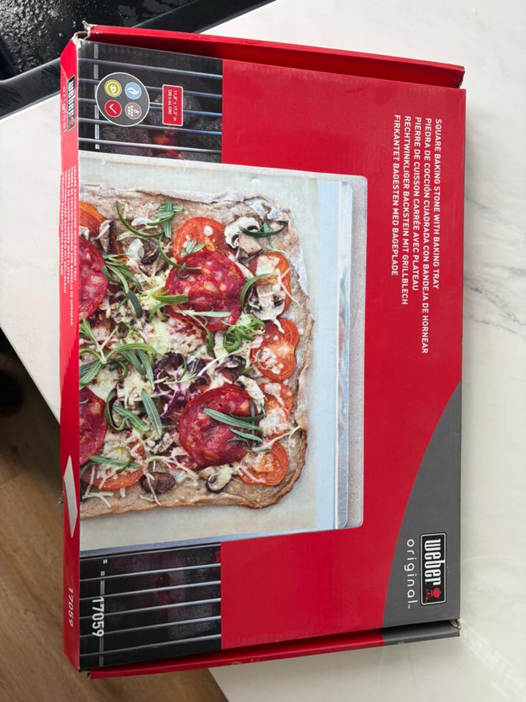 Weber pizzasteen 30x44cm, Ophalen, Gebruikt