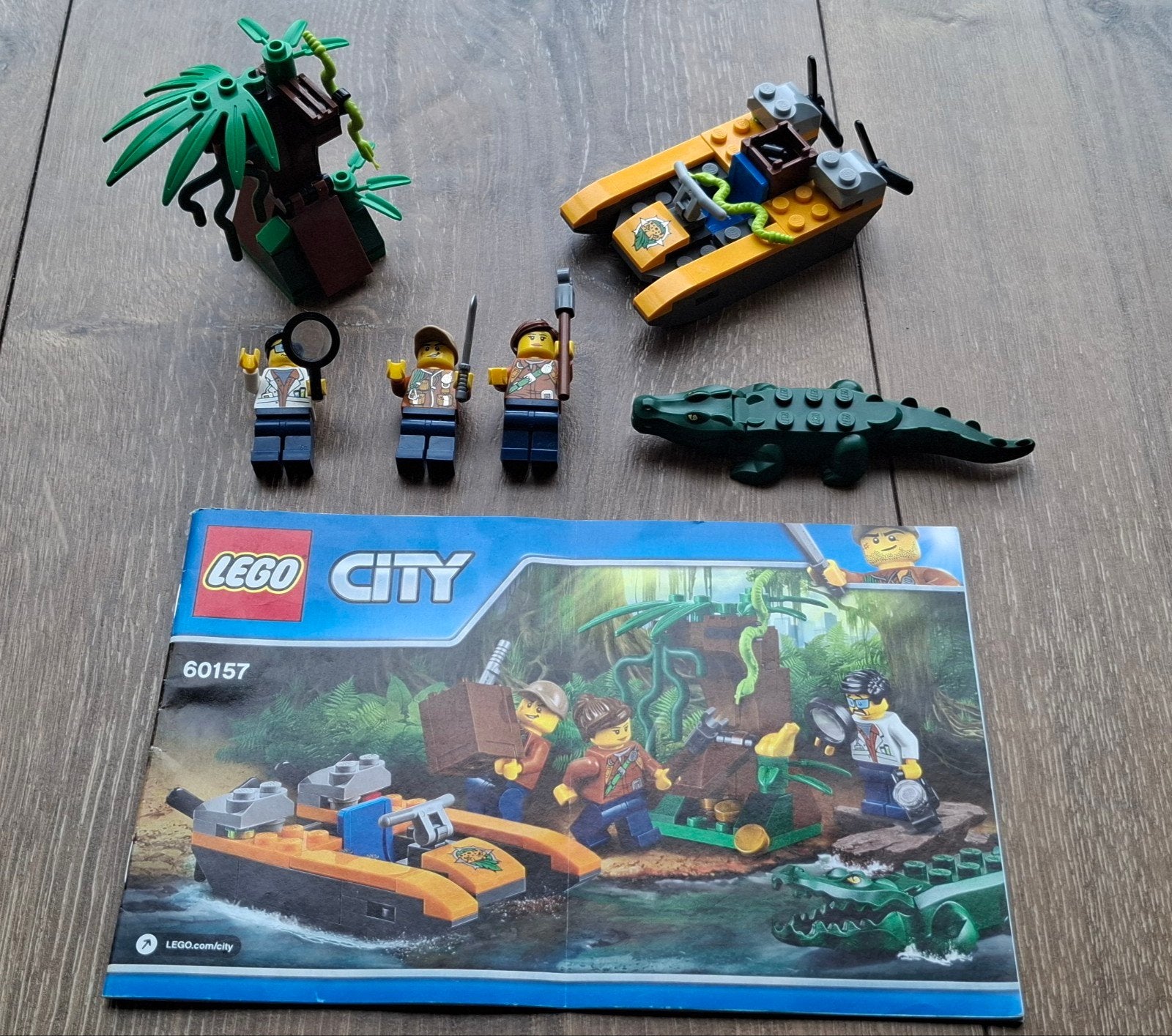 Lego City Jungle startset 60157, Lego, Ophalen of Verzenden, Complete set, Inclusief instructies