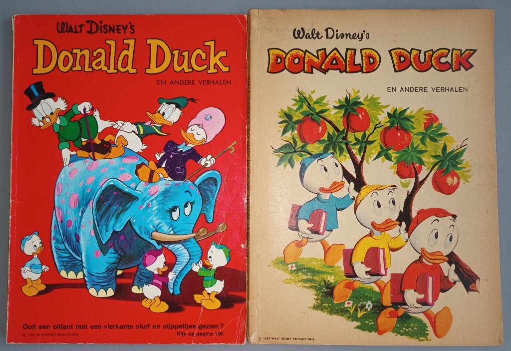 Walt Disney's  Donald Duck  andere verhalen + 1 Broer konijn, Gelezen, Ophalen of Verzenden, Walt Disney  Donald duck, Meerdere stripboeken
