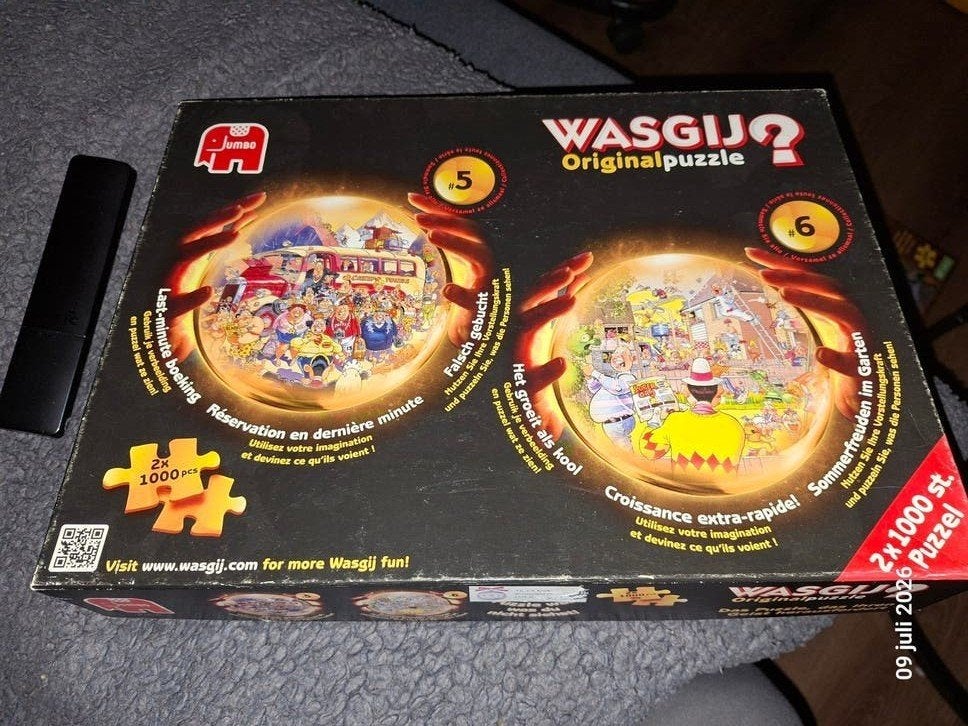Wasgij Original Puzzel 2x1000 stukjes - Rookvrij, Ophalen of Verzenden, Meer dan 1500 stukjes, Gebruikt, Legpuzzel