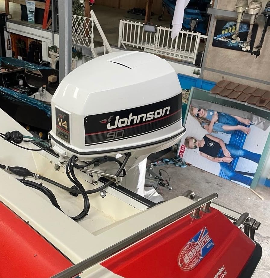 Johnson 90 pk VRO met rvs propellor, Ophalen, Gebruikt, 30 pk of meer, Buitenboordmotor