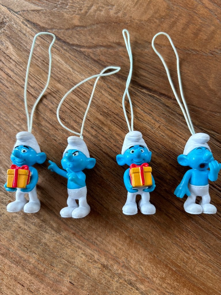 5 smurfen, Ophalen of Verzenden, Zo goed als nieuw, Verschillende Smurfen, Poppetje, Figuurtje of Knuffel