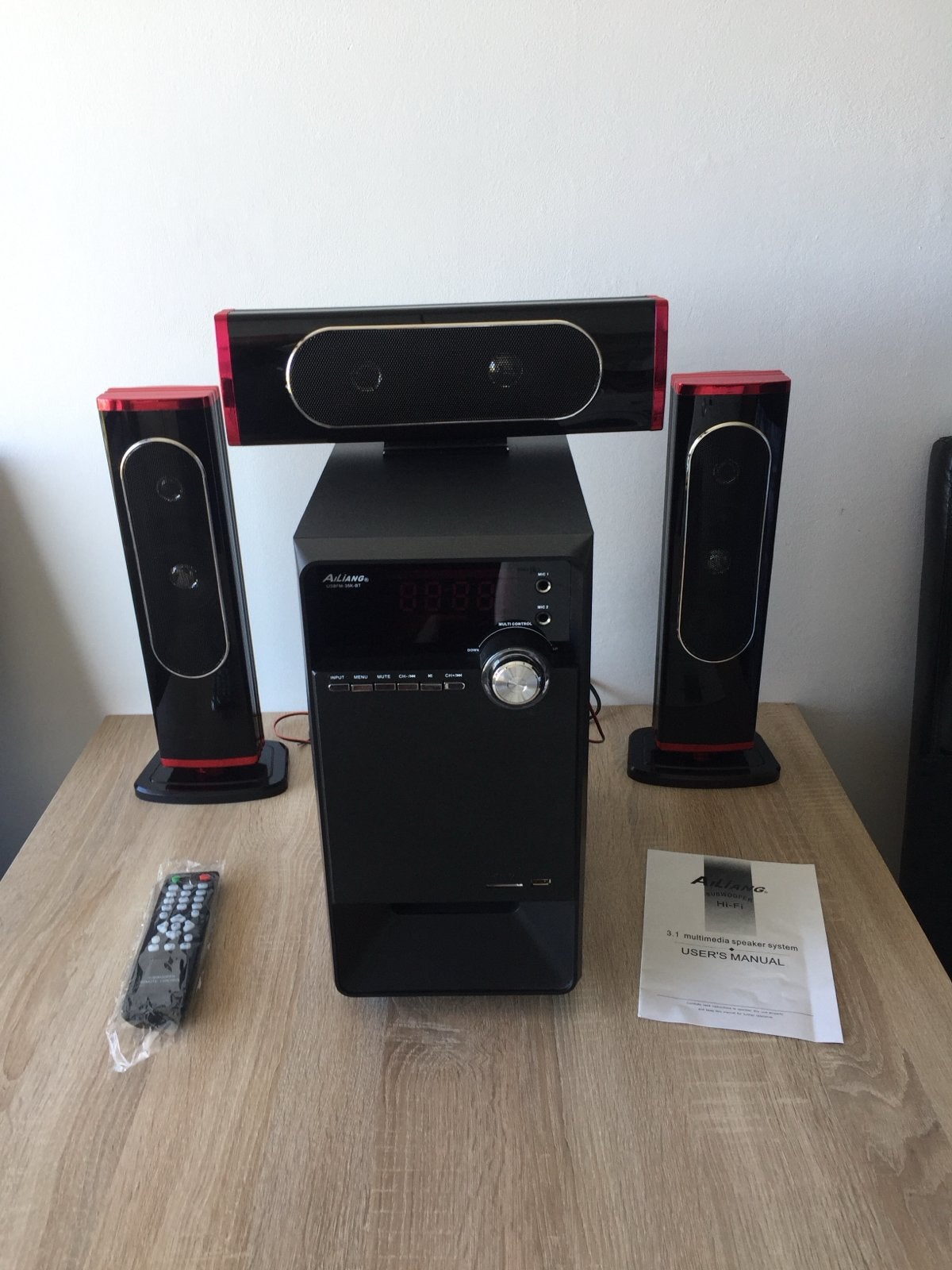 Ailiang 3.1 Multimedia Luidsprekersysteem met Subwoofer