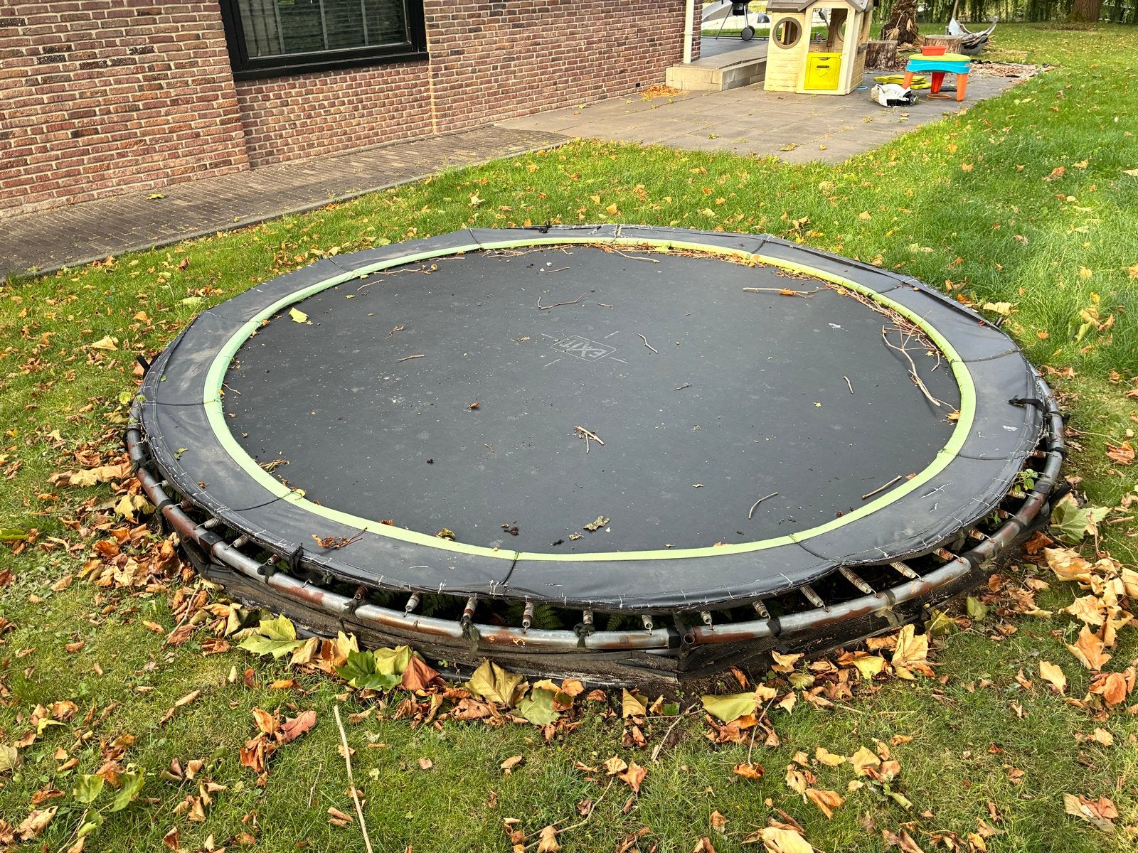 Grote ingegraven trampoline - EXIT, Ophalen of Verzenden, Gebruikt